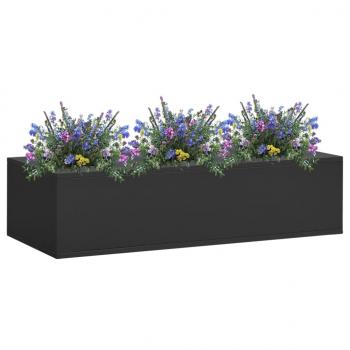 ARDEBO.de - Büro-Blumenkasten Anthrazit 90x40x23 cm Stahl