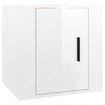 TV-Wandschrank Hochglanz-Weiß 40x34,5x40 cm