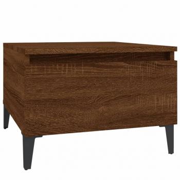 Beistelltische 2 Stk. Braun Eiche 50x46x35 cm Holzwerkstoff