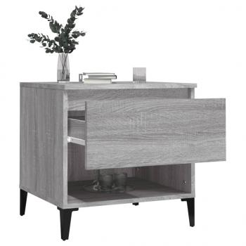 Beistelltische 2 Stk. Grau Sonoma 50x46x50 cm Holzwerkstoff