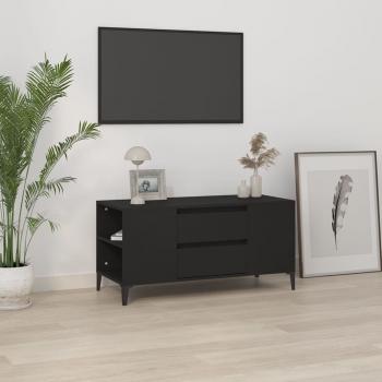 ARDEBO.de - TV-Schrank Schwarz 102x44,5x50 cm Holzwerkstoff