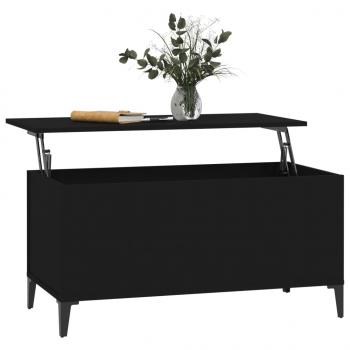 Couchtisch Schwarz 90x44,5x45 cm Holzwerkstoff