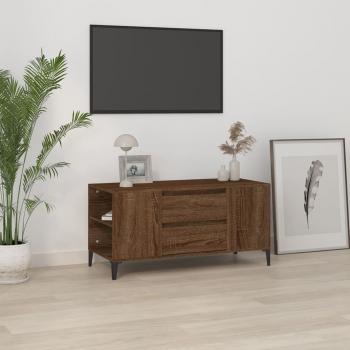 ARDEBO.de - TV-Schrank Braun Eichen-Optik 102x44,5x50 cm Holzwerkstoff