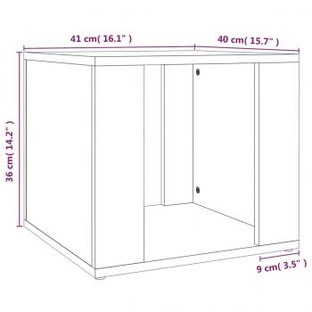 Nachttisch Braun Eichen-Optik 41x40x36 cm Holzwerkstoff