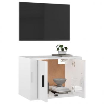 TV-Wandschrank Hochglanz-Weiß 57x34,5x40 cm