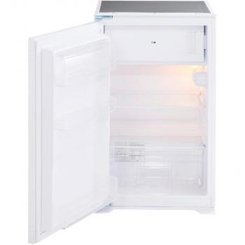 PKM KS120.4A++EB Einbaukühlschrank mit Gefrierfach, 54 cm breit, 118 L, 39 dB(A), Thermostat, wechselbarer Türanschlag, 3 Türablagen, Eierablagen, weiß