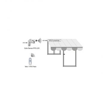 Somfy Eolis Sensor RTS Funk-Windsensor, ohne Kabel (1816066)