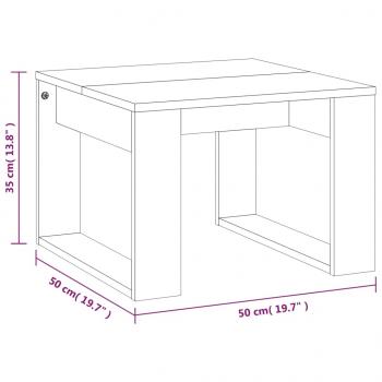 Beistelltisch Braun Eichen-Optik 50x50x35 cm Holzwerkstoff