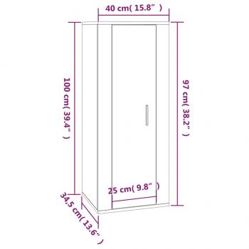 TV-Wandschrank Sonoma-Eiche 40x34,5x100 cm