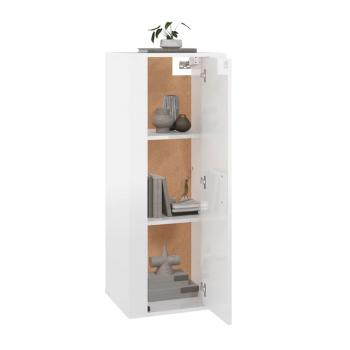 TV-Wandschrank Hochglanz-Weiß 40x34,5x100 cm