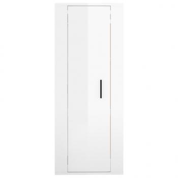 TV-Wandschrank Hochglanz-Weiß 40x34,5x100 cm