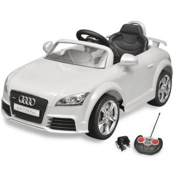 ARDEBO.de - Audi TT RS Aufsitzauto für Kinder mit Fernsteuerung Weiß