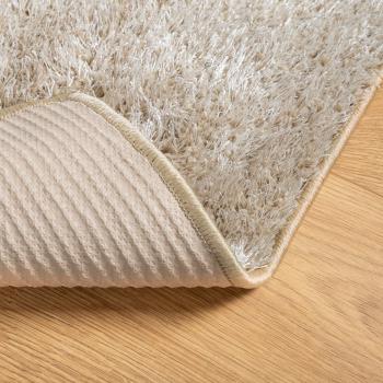 Teppich ISTAN Hochflor Glänzend Beige 240x340 cm