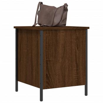 Sitzbank mit Stauraum Braun Eiche 40x42,5x50 cm Holzwerkstoff