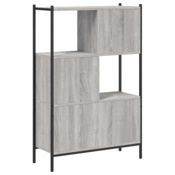 Bücherregal Grau Sonoma 72x28x109 cm Holzwerkstoff