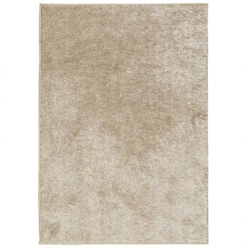 Teppich ISTAN Hochflor Glänzend Beige 120x170 cm