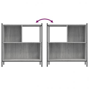 Bücherregal Grau Sonoma 72x28x77,5 cm Holzwerkstoff