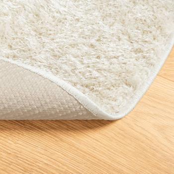 Teppich ISTAN Hochflor Glänzend Creme Ø 160 cm