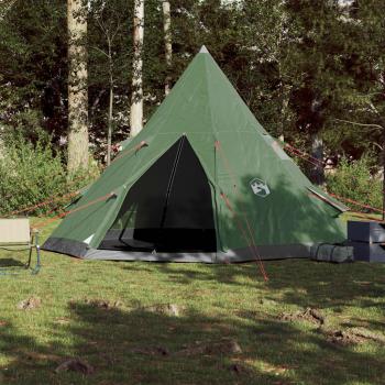 Tipi-Campingzelt 4 Personen Grün Wasserdicht