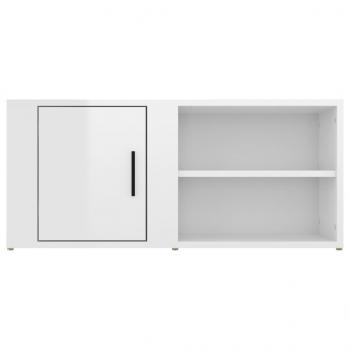 TV-Schrank Hochglanz-Weiß 80x31,5x36 cm Holzwerkstoff