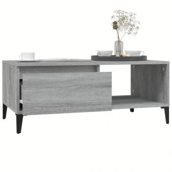 Couchtisch Grau Sonoma 90x50x36,5 cm Holzwerkstoff