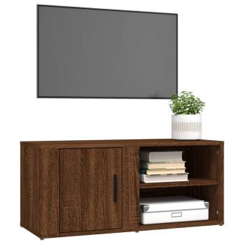 TV-Schränke 2 Stk. Braun Eiche 80x31,5x36 cm Holzwerkstoff