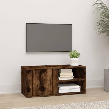 ARDEBO.de - TV-Schrank Räuchereiche 80x31,5x36 cm Holzwerkstoff