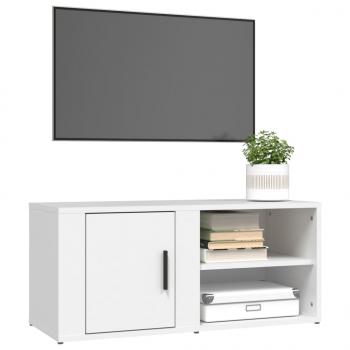 TV-Schrank Weiß 80x31,5x36 cm Holzwerkstoff