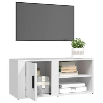 TV-Schrank Weiß 80x31,5x36 cm Holzwerkstoff