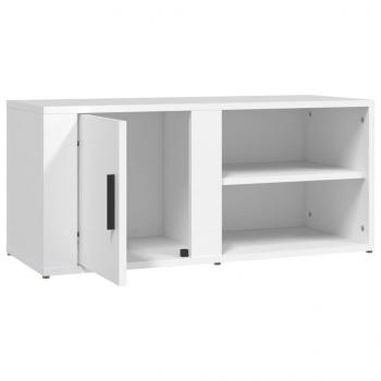 TV-Schrank Weiß 80x31,5x36 cm Holzwerkstoff