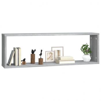 Wandregale 4 Stk. Grau Sonoma 80x15x26,5 cm Holzwerkstoff