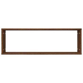 Wandregale 4 Stk. Braun Eichen-Optik 80x15x26,5cm Holzwerkstoff