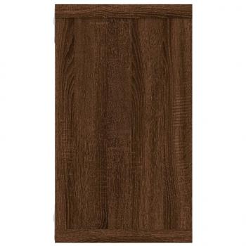 Wandregale 4 Stk. Braun Eichen-Optik 80x15x26,5cm Holzwerkstoff