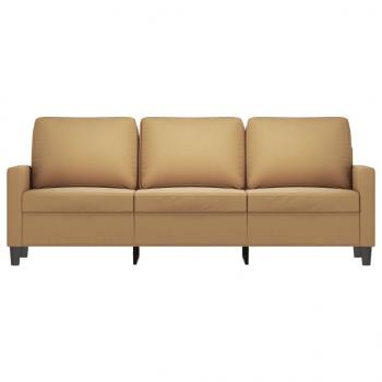 3-Sitzer-Sofa Braun 180 cm Samt