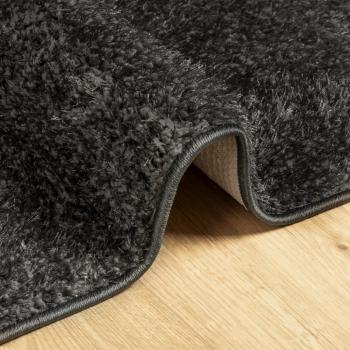 Teppich ISTAN Hochflor Glänzend Anthrazit 200x280 cm