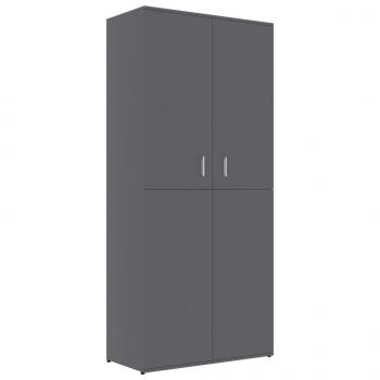 Schuhschrank Grau 80×39×178 cm Holzwerkstoff