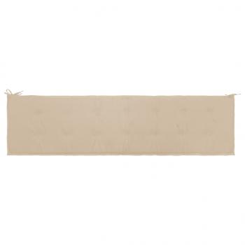 Gartenbank-Auflage Beige 200x50x3 cm Oxford-Gewebe