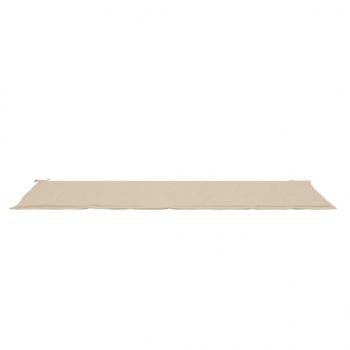 Gartenbank-Auflage Beige 200x50x3 cm Oxford-Gewebe