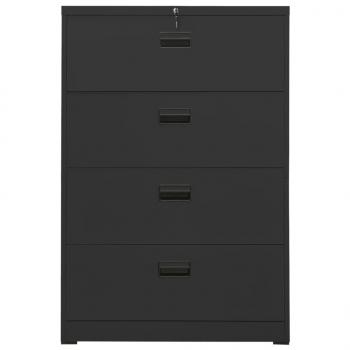 Aktenschrank Anthrazit 90x46x134 cm Stahl