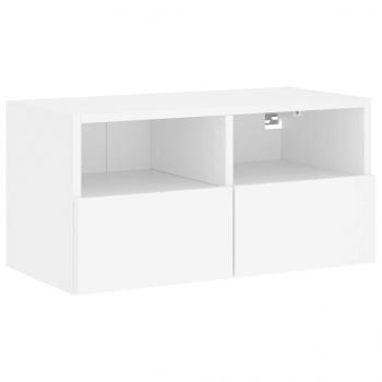 TV-Wandschrank Weiß 60x30x30 cm Holzwerkstoff