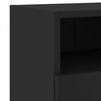 TV-Wandschrank Schwarz 60x30x30 cm Holzwerkstoff