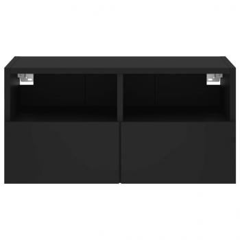 TV-Wandschrank Schwarz 60x30x30 cm Holzwerkstoff