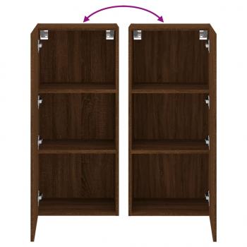 TV-Wandschrank Braun Eiche-Optik 40,5x30x90 cm Holzwerkstoff