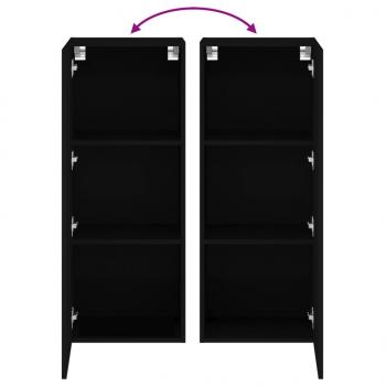 TV-Wandschrank Schwarz 40,5x30x102 cm Holzwerkstoff