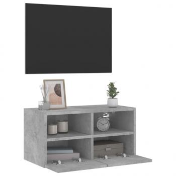 TV-Wandschrank Betongrau 60x30x30 cm Holzwerkstoff