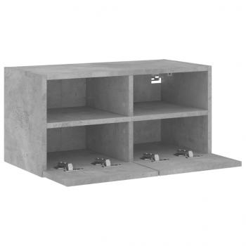 TV-Wandschrank Betongrau 60x30x30 cm Holzwerkstoff