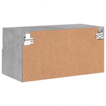 TV-Wandschrank Betongrau 60x30x30 cm Holzwerkstoff