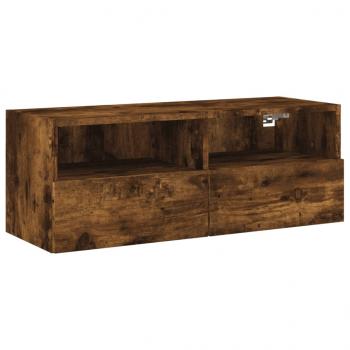 TV-Wandschrank Räuchereiche 80x30x30 cm Holzwerkstoff