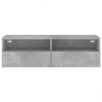 TV-Wandschrank Betongrau 100x30x30 cm Holzwerkstoff