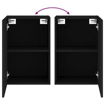 TV-Wandschrank Schwarz 40,5x30x60 cm Holzwerkstoff